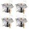 5 Qt Chafing Dish Buffet Set, Catering Warmer with Pans and Stand